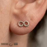 Infinity Snake – 14K Gold Threadless/Threaded End - piercing - zone.com