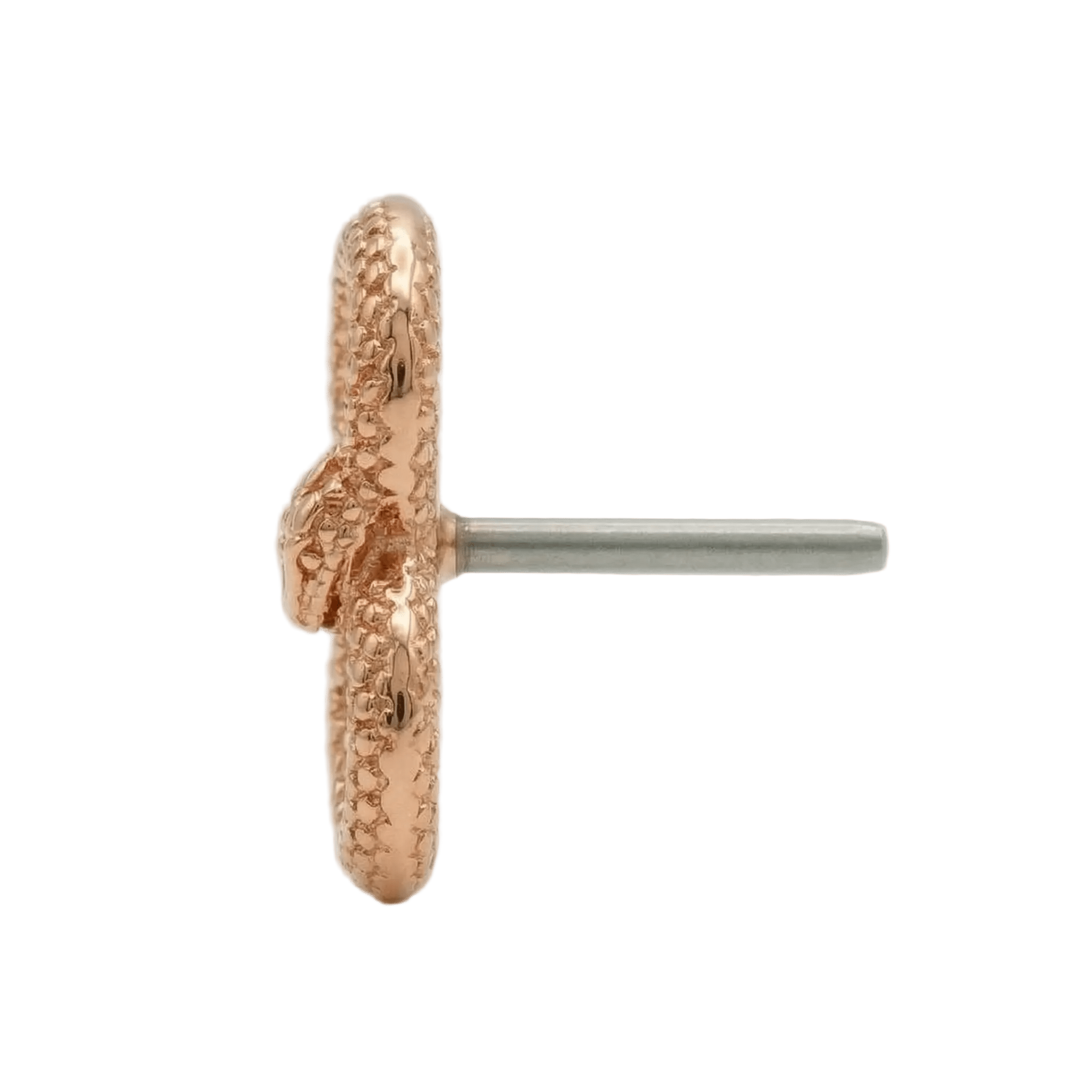 Infinity Snake – 14K Gold Threadless/Threaded End - piercing - zone.com