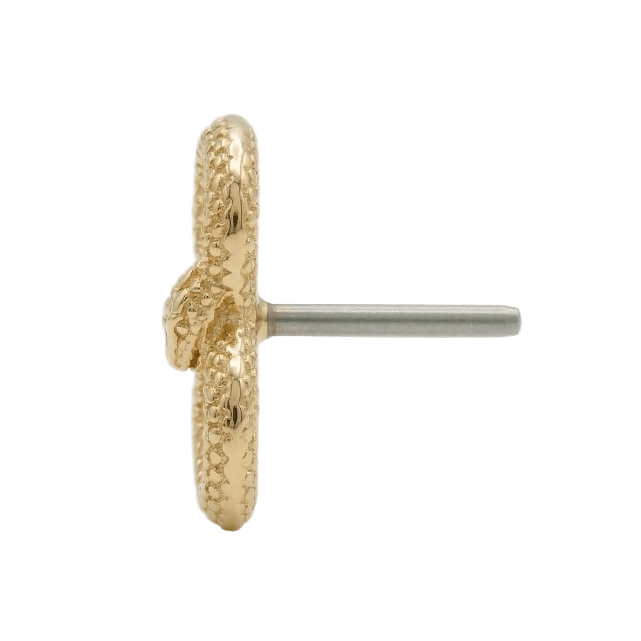 Infinity Snake – 14K Gold Threadless/Threaded End - piercing - zone.com