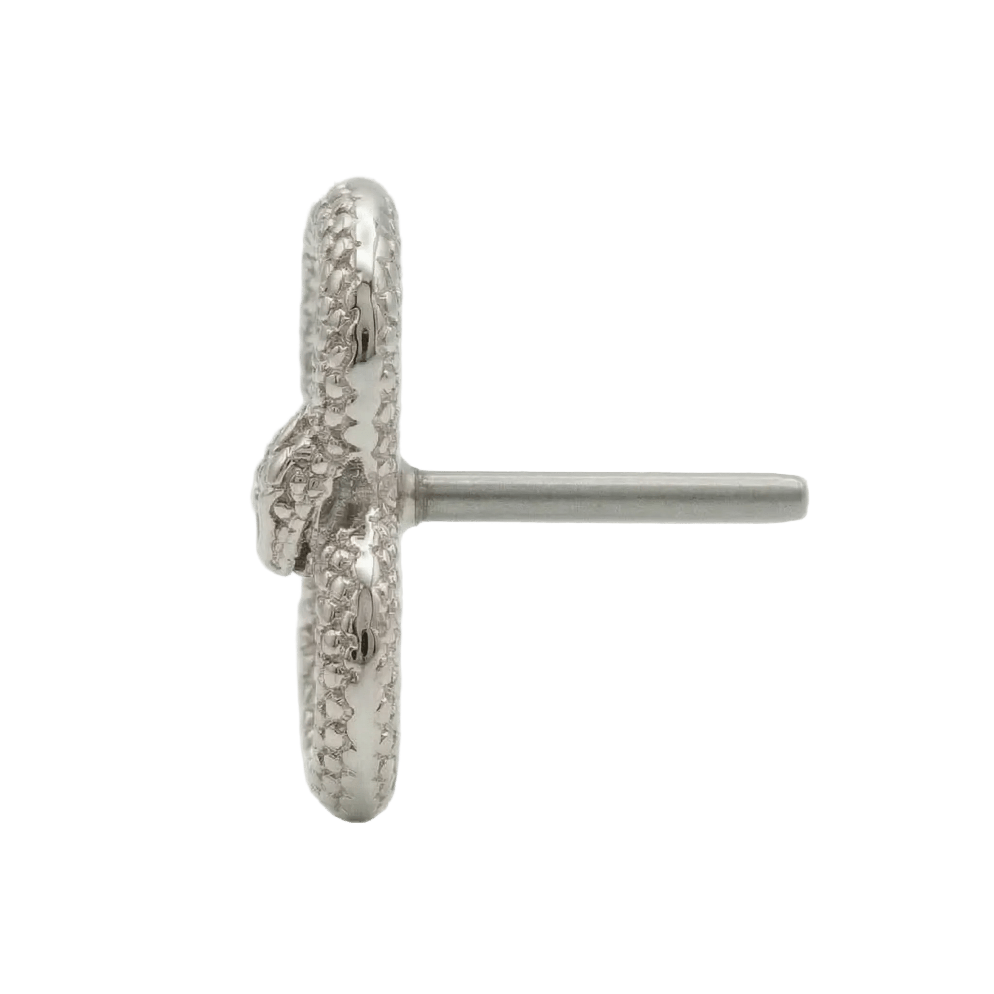 Infinity Snake – 14K Gold Threadless/Threaded End - piercing - zone.com