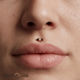 Innuendo – Black Spinel & CZ – 14K Gold Threadless End - piercing - zone.com