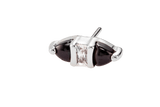 Innuendo – Black Spinel & CZ – 14K Gold Threadless End - piercing - zone.com