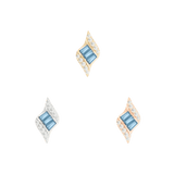 Intrigue – London Blue Topaz – 14K Gold Threadless End - piercing - zone.com