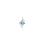 Intrigue – London Blue Topaz – 14K Gold Threadless End - piercing - zone.com