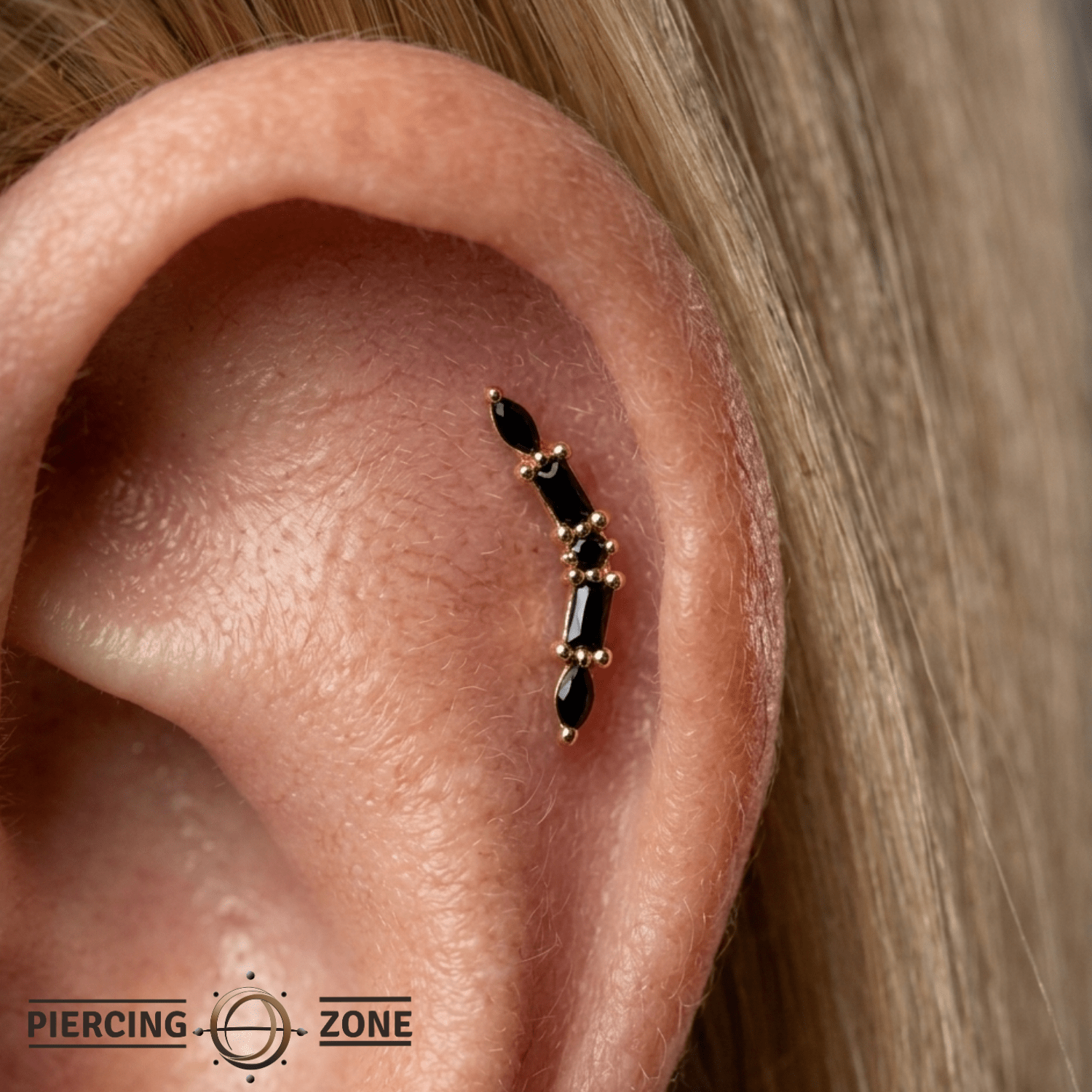 Irena – 14K Gold Threadless/Threaded End - piercing - zone.com