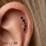 Irena – 14K Gold Threadless/Threaded End - piercing - zone.com