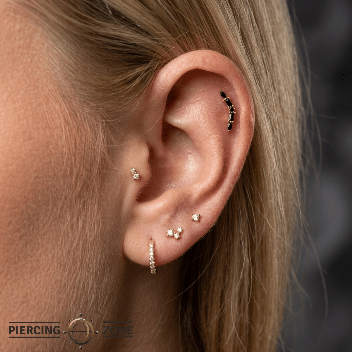 Irena – 14K Gold Threadless/Threaded End - piercing - zone.com