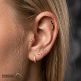 Irena – 14K Gold Threadless/Threaded End - piercing - zone.com