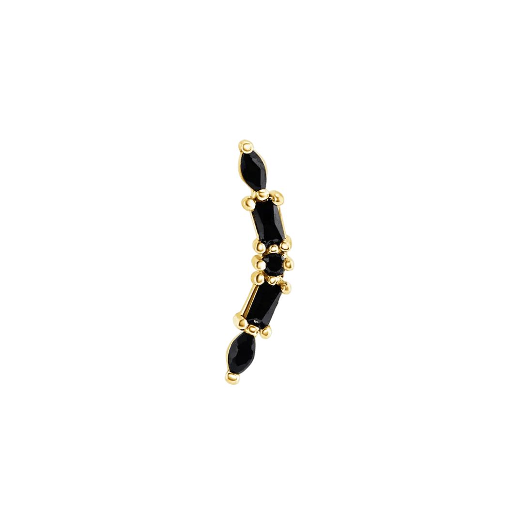 Irena – 14K Gold Threadless/Threaded End - piercing - zone.com