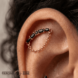 Irena Rolo Chain – 14K Gold Threadless/Threaded End - piercing - zone.com