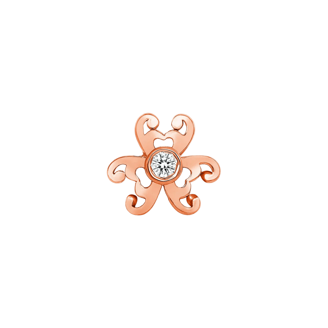 Iris – 14K/18K Gold Gemstone Threadless End - piercing - zone.com