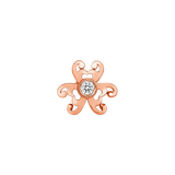 Iris – 14K/18K Gold Gemstone Threadless End - piercing - zone.com