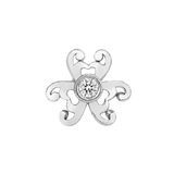 Iris – 14K Gold Threadless/Threaded End