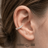 Iris Seamless Ring – 14K Gold Radiant Multi - Gem Design - piercing - zone.com