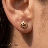 Jack O. Lantern - 18K Gold Threadless/Threaded End - piercing-zone.com