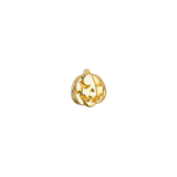 Jack O. Lantern - 18K Gold Threadless/Threaded End - piercing-zone.com