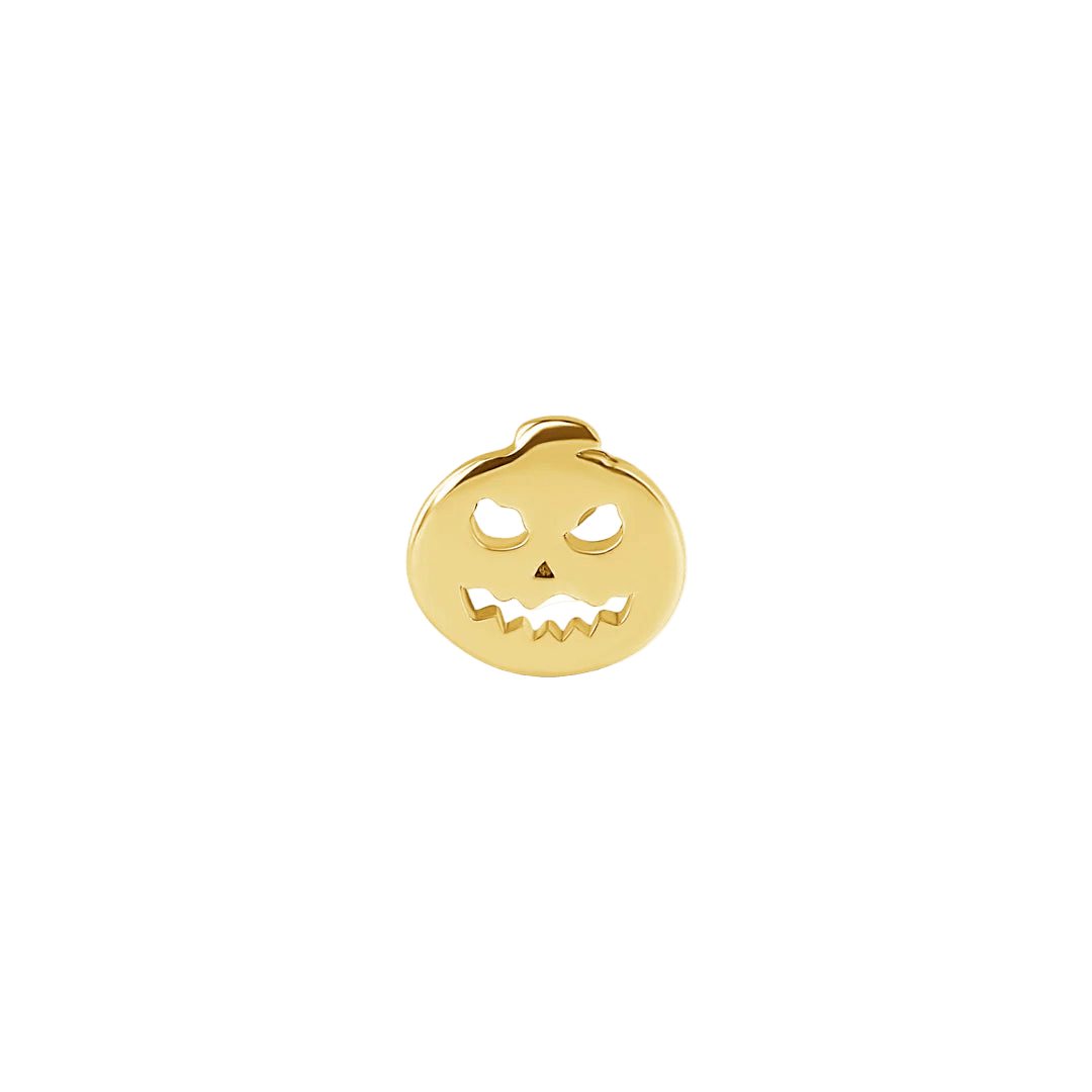 Jack O’Lantern – 14K Gold Halloween End - piercing - zone.com