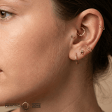 Jack O’Lantern – 14K Gold Threadless/Threaded End - piercing - zone.com