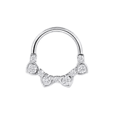 Jadore Seamless Ring – 14K Gold Multi-Gem Arc - piercing-zone.com