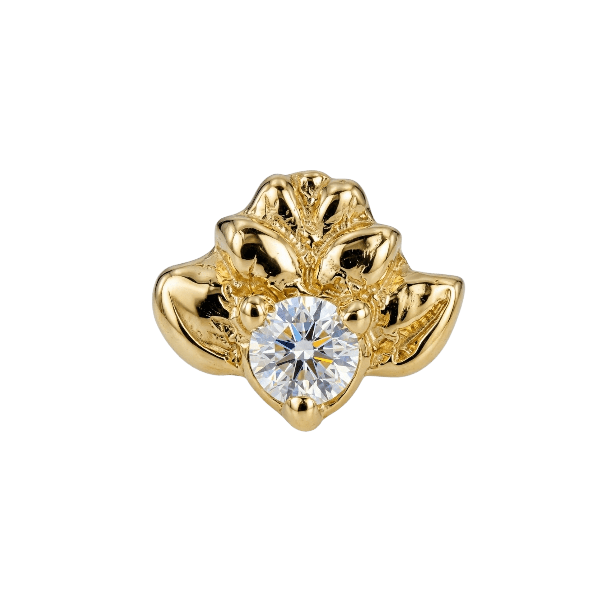 Jasmine – 14K Gold Threadless/Threaded End - piercing-zone.com