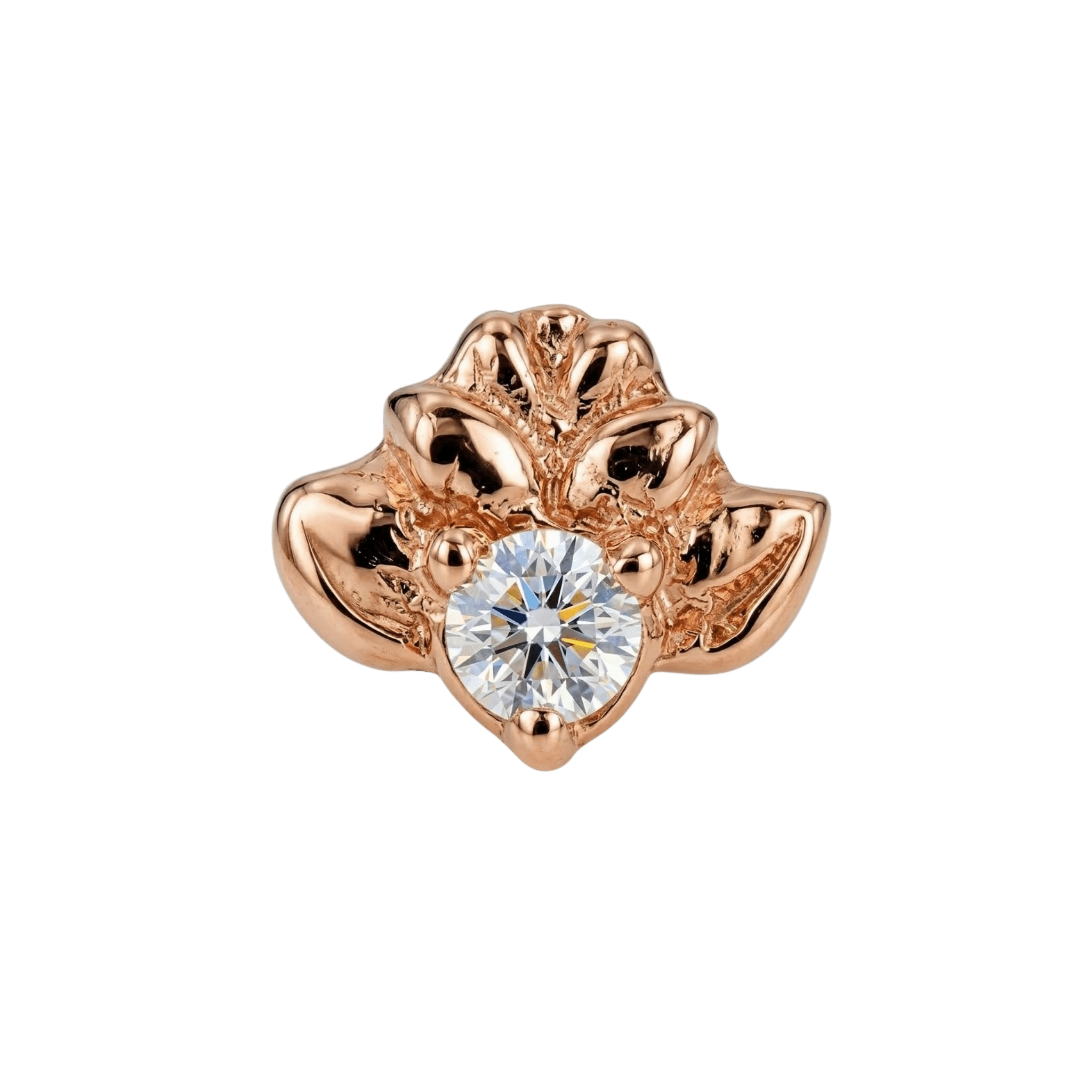 Jasmine – 14K Gold Threadless/Threaded End - piercing-zone.com
