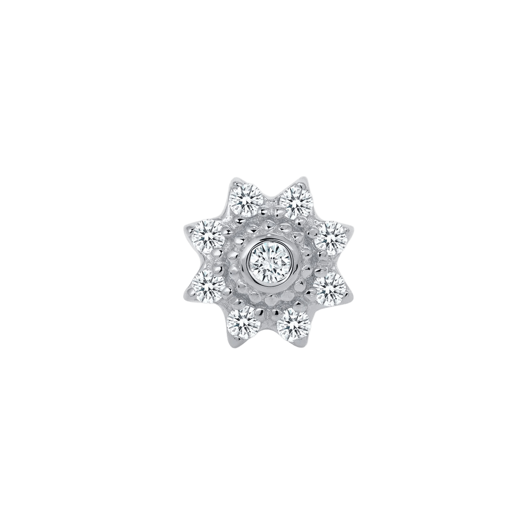 Jemma – 14K/18K Gold Multi - Stone Threadless End - piercing - zone.com