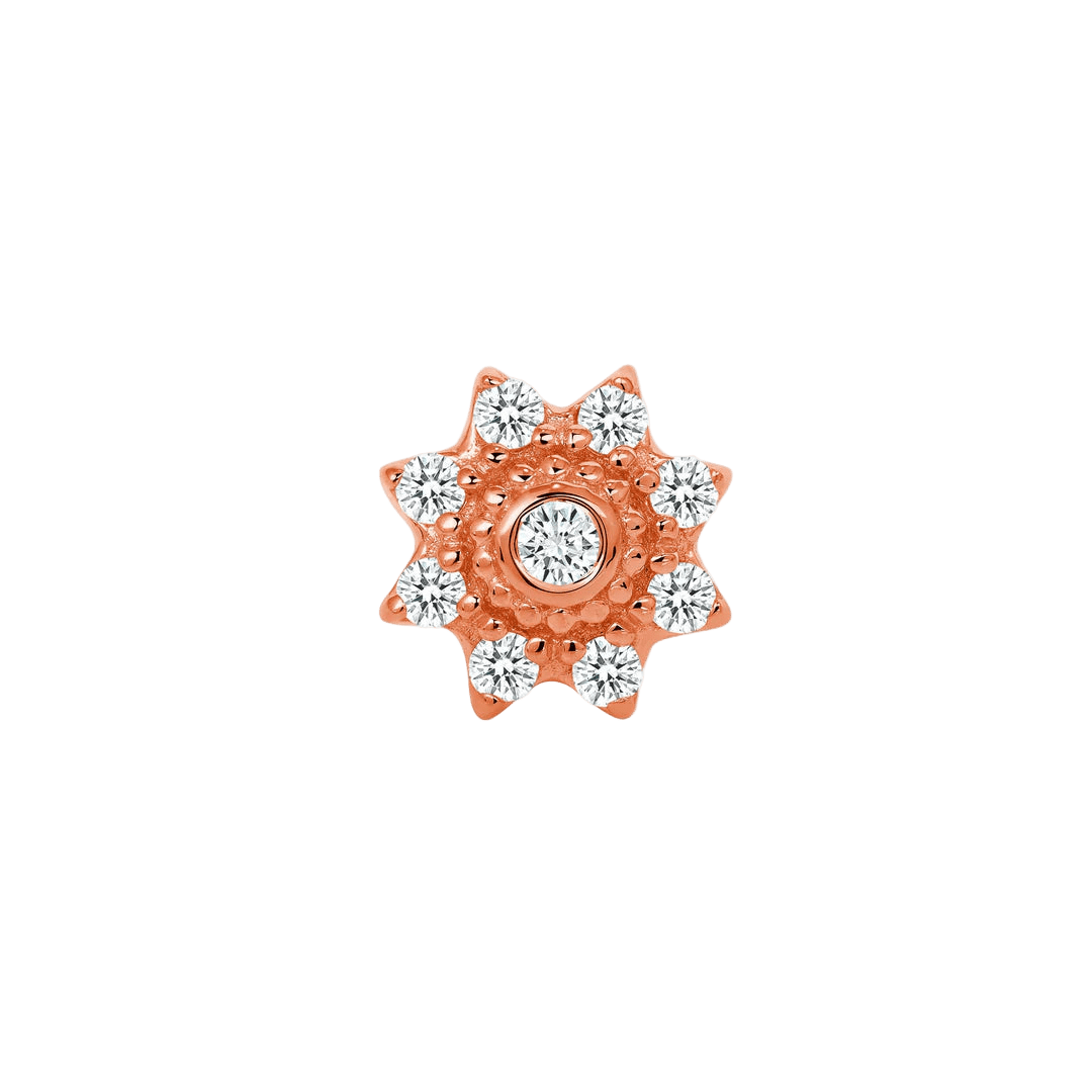 Jemma – 14K/18K Gold Multi - Stone Threadless End - piercing - zone.com