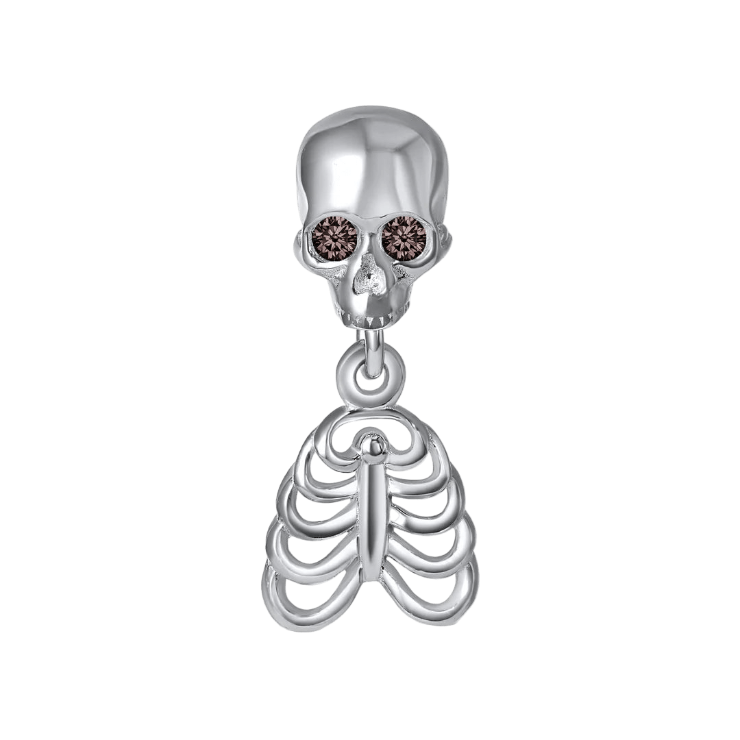 JimBone Dangle with Gems – 14K Gold Halloween Threadless End - piercing - zone.com