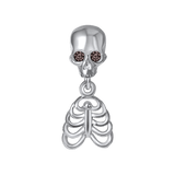 JimBone Dangle with Gems – 14K Gold Halloween Threadless End - piercing - zone.com