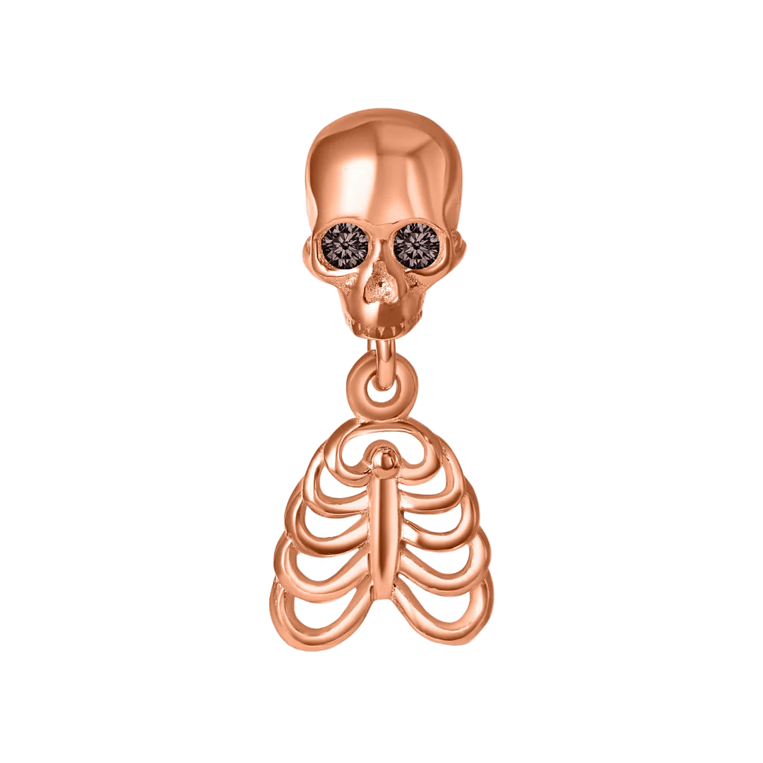 JimBone Dangle with Gems – 14K Gold Halloween Threadless End - piercing - zone.com
