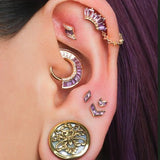 Joia – Amethyst – 14K Gold Threadless End - piercing - zone.com