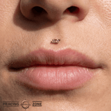 Joia – Garnet – 14K Gold Threadless End - piercing - zone.com