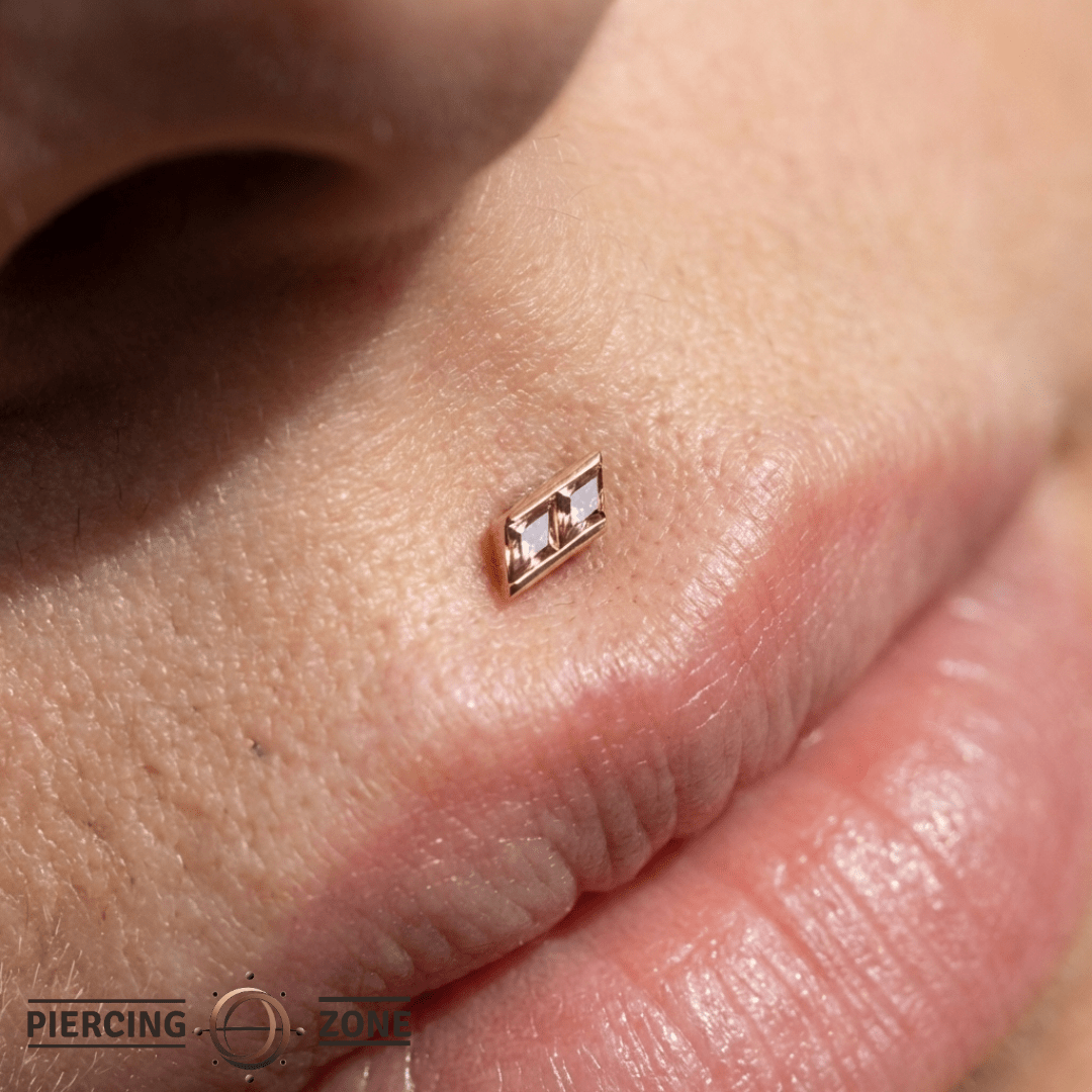 Joia – Garnet – 14K Gold Threadless End - piercing - zone.com