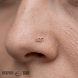 Joia – Garnet – 14K Gold Threadless End - piercing - zone.com