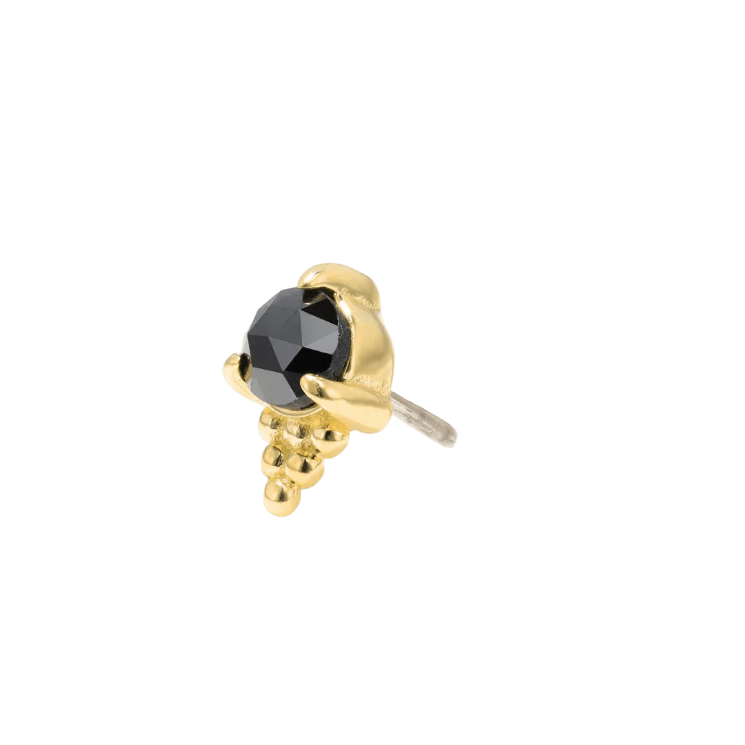 Jolene Pin - 14K Gold Gem Threadless End - piercing - zone.com