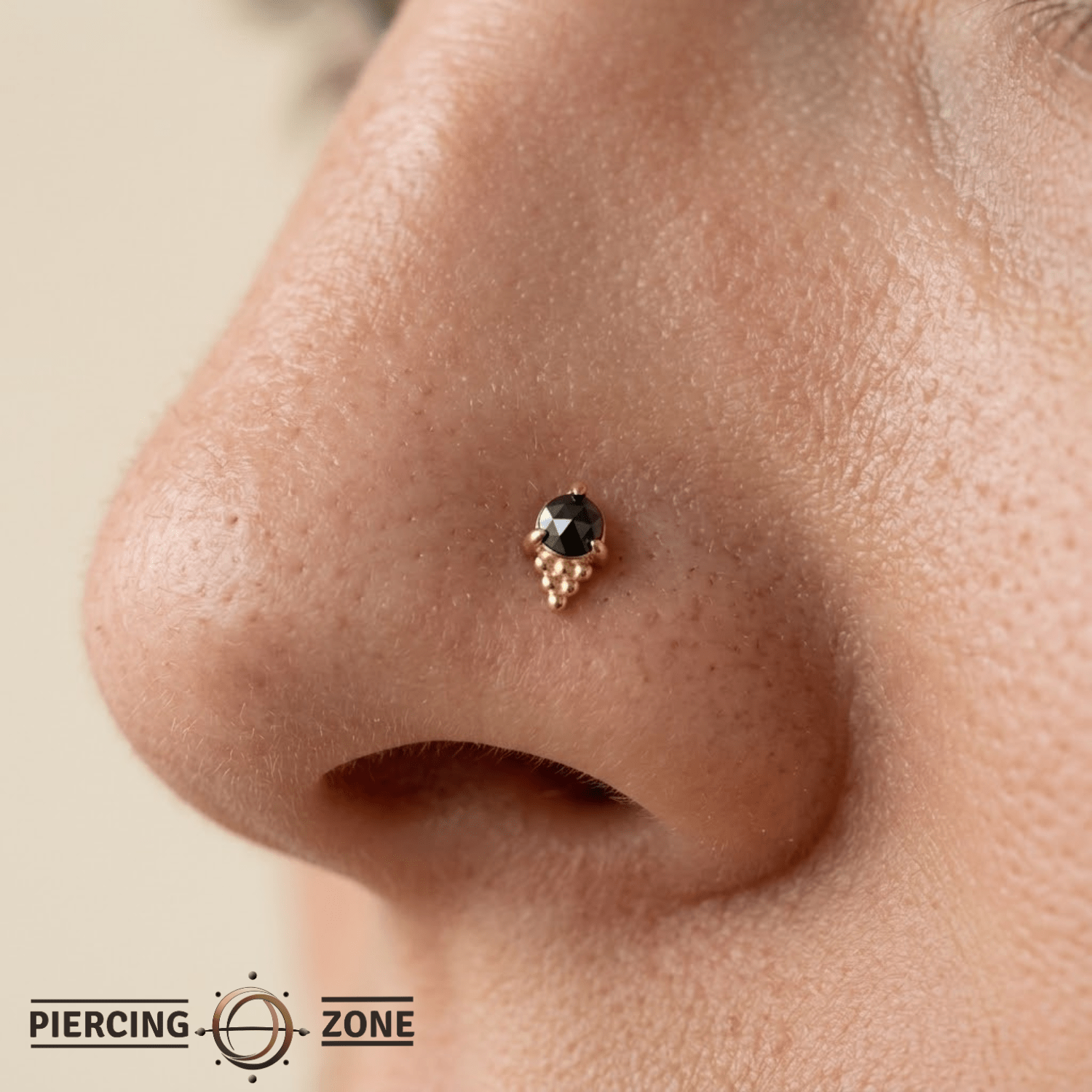 Jolene Pin - 14K Gold Gem Threadless End - piercing - zone.com