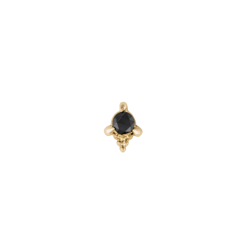 Jolene Pin - 14K Gold Gem Threadless End - piercing - zone.com