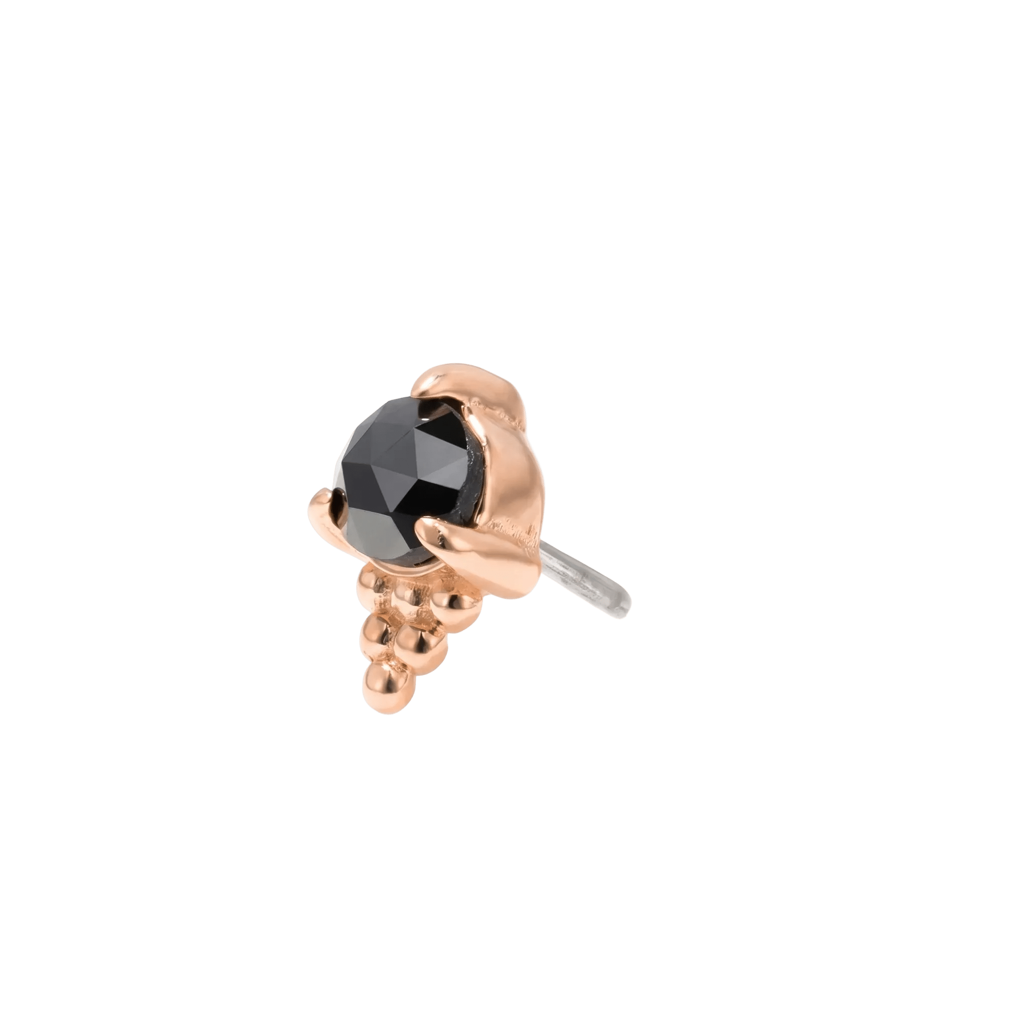 Jolene Pin - 14K Gold Gem Threadless End - piercing - zone.com