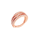 Juliet Clicker with 57 Pavé Gems – 14K & 18K Gold - piercing - zone.com