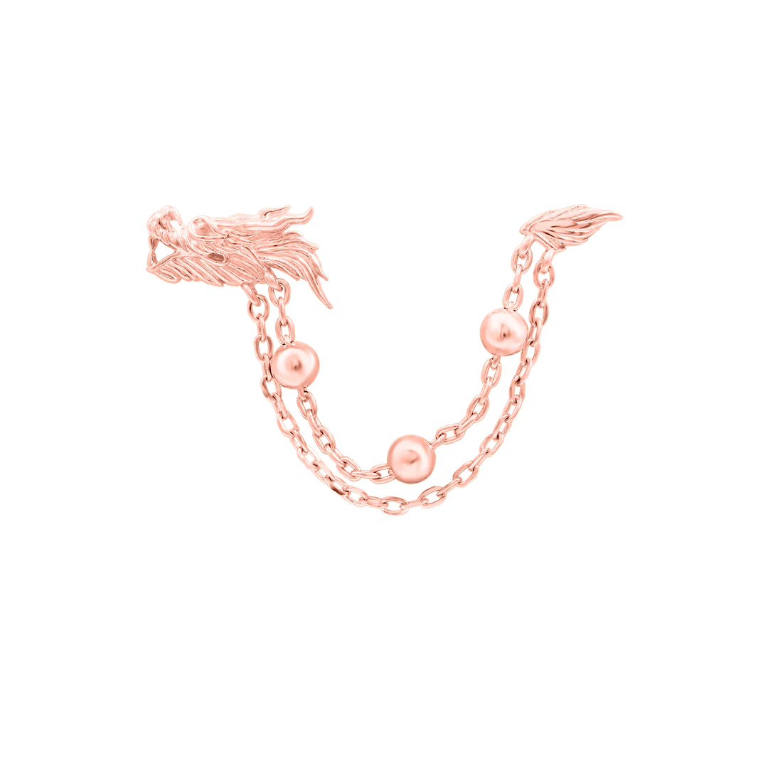 1976 Dragon – 14K Gold Threadless End