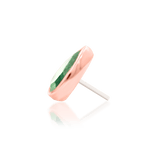 Aeverie – 14K Gold Moss Agate Threadless End