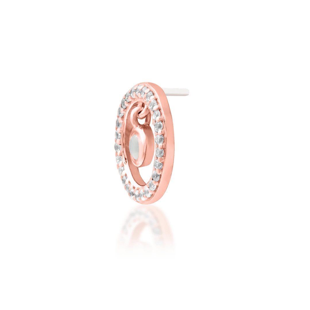 Styled ear photo with Ailany – worn in conch or flat piercing, boho luxe
