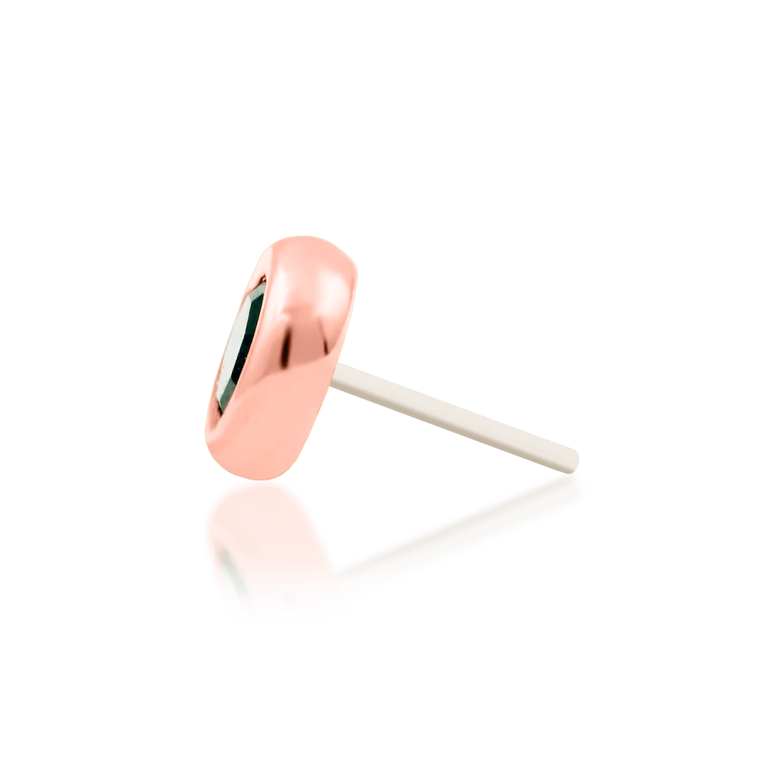Alary – 14K Gold Moss Agate Threadless End