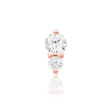 Side profile of Aman in rose gold – minimal sparkle with gold finish