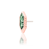 Avalon – 14K Gold Moss Agate Threadless End