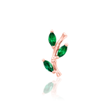 Bamboo Blossom  – 14K Gold Threadless End