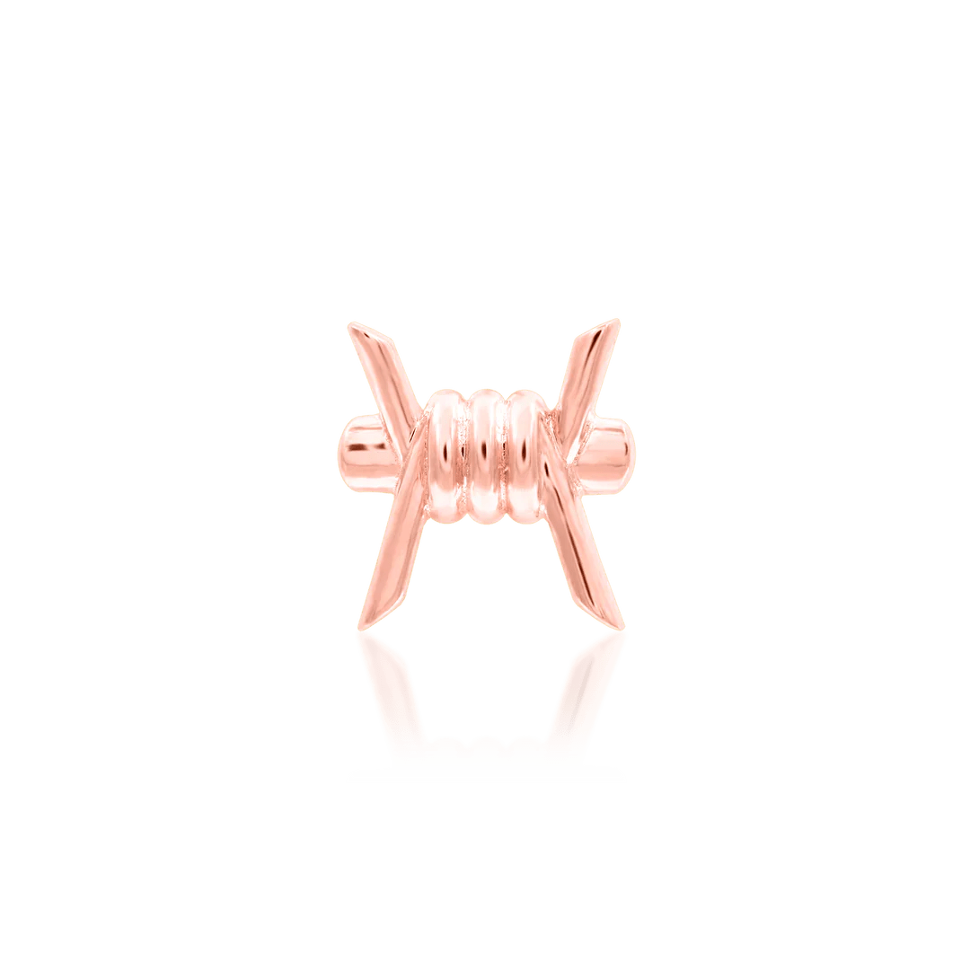 BARB-ARA 14K GOLD - THREADLESS END piercing-zone.com