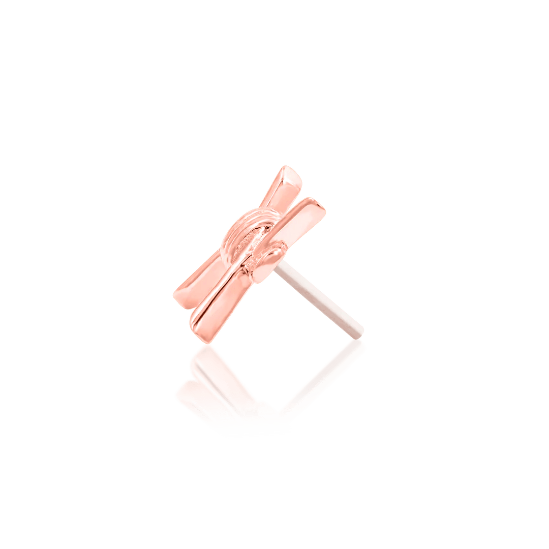 BARB-ARA 14K GOLD - THREADLESS END piercing-zone.com