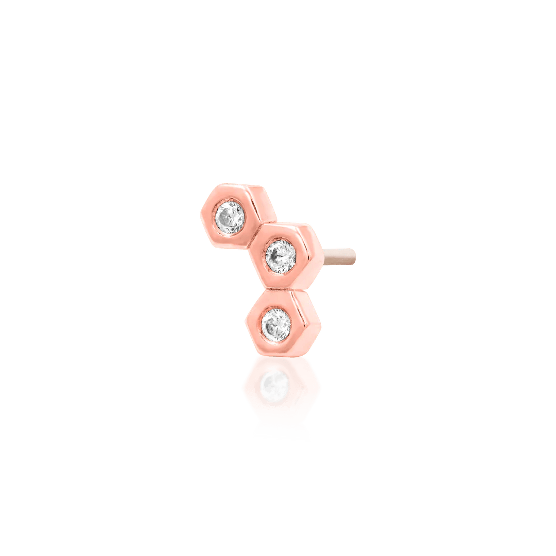 BUZZIN'-14K GOLD piercing-zone.com