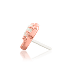 Chevry – 14K Gold Opal & CZ Threadless End